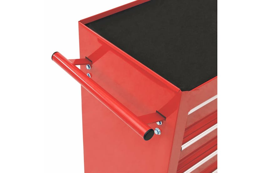 vidaXL 3056737 Tool Trolley With 15 Drawers Steel Red (147175+2x147176) vidaXL 3056737 Tool Trolley With 15 Drawers Steel Red (147175+2x147176)