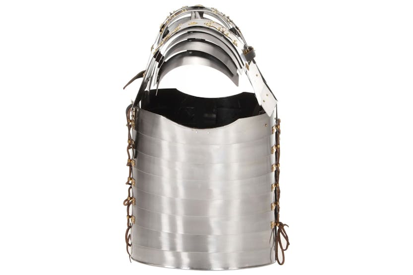 vidaXL 286208 Roman Soldier Body Armour Replica Larp Silver Steel vidaXL 286208 Roman Soldier Body Armour Replica Larp Silver Steel