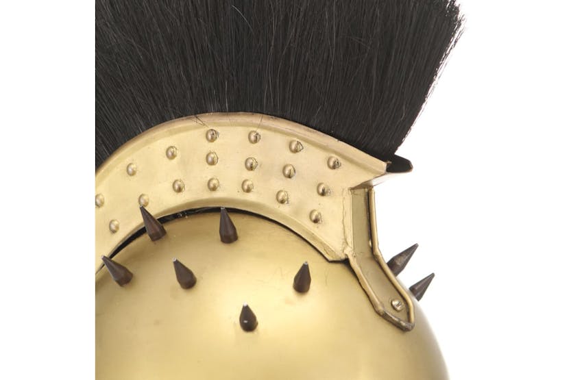 vidaXL 286234 Greek Warrior Helmet Antique Replica Larp Brass Steel vidaXL 286234 Greek Warrior Helmet Antique Replica Larp Brass Steel