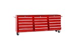 vidaXL 3056737 Tool Trolley With 15 Drawers Steel Red (147175+2x147176) vidaXL 3056737 Tool Trolley With 15 Drawers Steel Red (147175+2x147176)