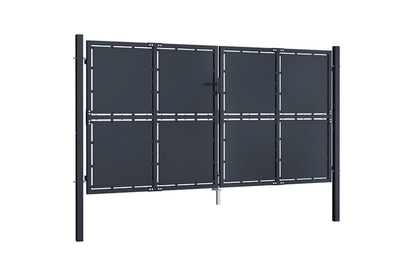 vidaXL 144526 Garden Gate Steel 300x150cm Anthracite vidaXL 144526 Garden Gate Steel 300x150cm Anthracite