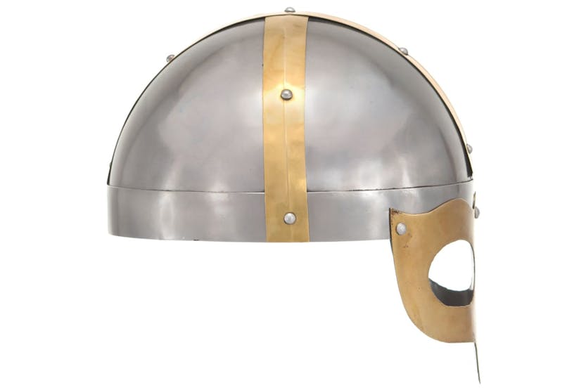 vidaXL 286236 Viking Helmet Antique Replica Larp Silver Steel vidaXL 286236 Viking Helmet Antique Replica Larp Silver Steel