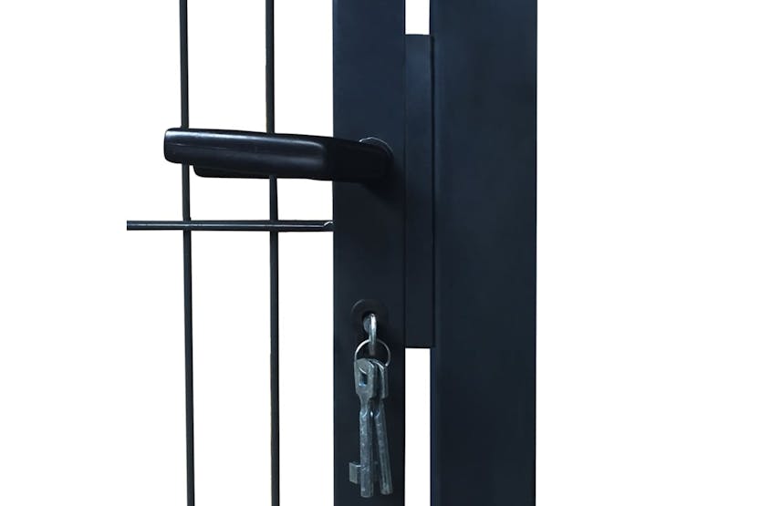 vidaXL 141743 2d Fence Gate (single) Anthracite Grey 106 X 190cm vidaXL 141743 2d Fence Gate (single) Anthracite Grey 106 X 190cm
