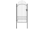vidaXL 146321 Garden Gate Steel 1x2.5 M Black vidaXL 146321 Garden Gate Steel 1x2.5 M Black