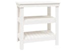 vidaXL 823640 Work Bench White 78.5x50x80cm Solid Wood Pine vidaXL 823640 Work Bench White 78.5x50x80cm Solid Wood Pine