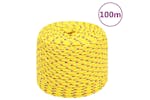 vidaXL 152609 Boat Rope Yellow 8mm 100 M Polypropylene vidaXL 152609 Boat Rope Yellow 8mm 100 M Polypropylene
