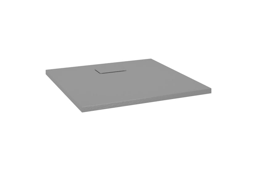 vidaXL 148933 Shower Base Tray Smc Grey 90x90cm vidaXL 148933 Shower Base Tray Smc Grey 90x90cm