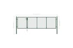 vidaXL 144305 Garden Gate Steel 350x100cm Green vidaXL 144305 Garden Gate Steel 350x100cm Green