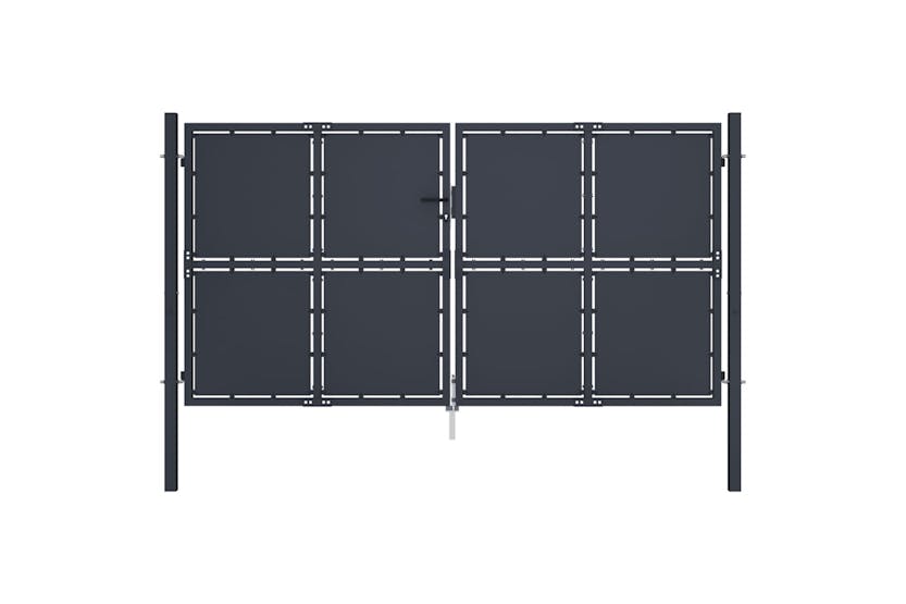 vidaXL 144526 Garden Gate Steel 300x150cm Anthracite vidaXL 144526 Garden Gate Steel 300x150cm Anthracite