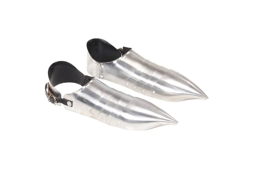 vidaXL 286238 Medieval Knight Armour Sabatons Replica Larp Silver Steel vidaXL 286238 Medieval Knight Armour Sabatons Replica Larp Silver Steel