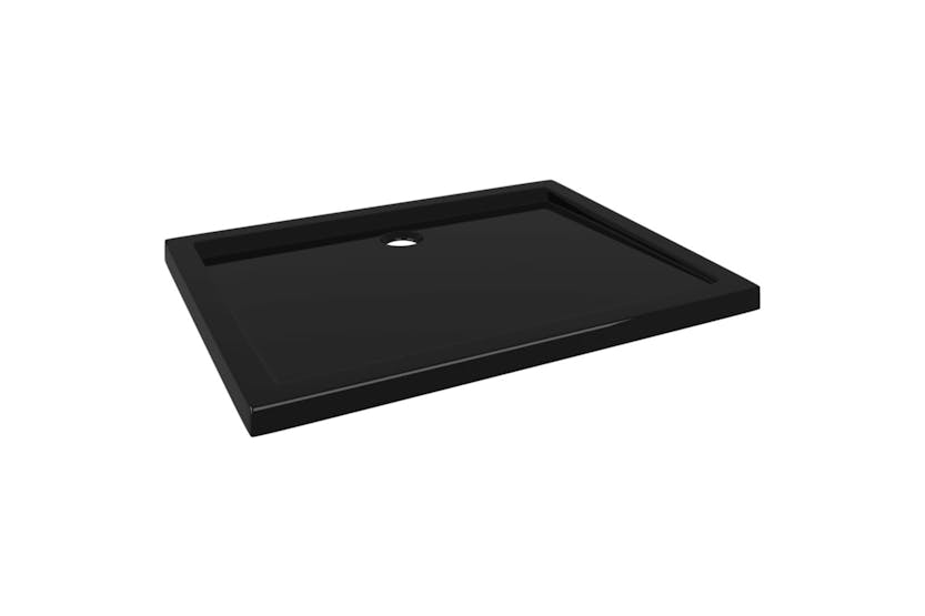 vidaXL 148911 Rectangular Abs Shower Base Tray Black 70x90cm vidaXL 148911 Rectangular Abs Shower Base Tray Black 70x90cm