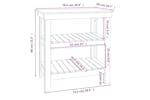 vidaXL 823642 Work Bench Honey Brown 78.5x50x80cm Solid Wood Pine vidaXL 823642 Work Bench Honey Brown 78.5x50x80cm Solid Wood Pine