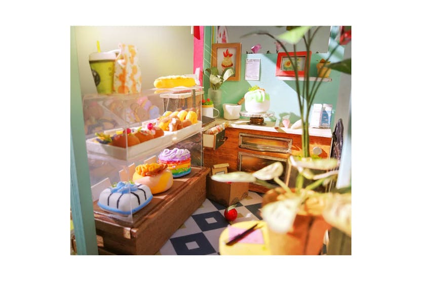 Robotime 432212 Diy Miniature Kit Dessert Shop Robotime 432212 Diy Miniature Kit Dessert Shop