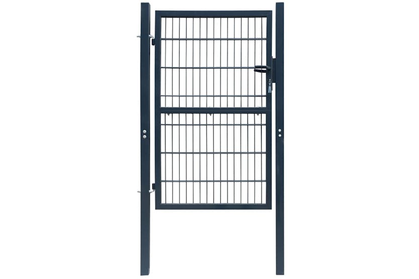 vidaXL 141743 2d Fence Gate (single) Anthracite Grey 106 X 190cm vidaXL 141743 2d Fence Gate (single) Anthracite Grey 106 X 190cm
