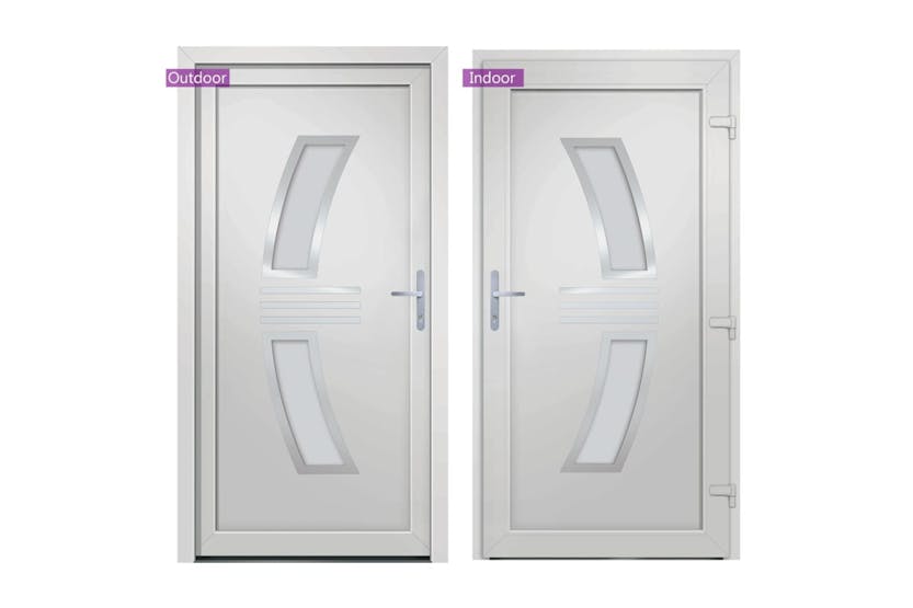vidaXL 3187928 Front Door White 98x208cm Pvc vidaXL 3187928 Front Door White 98x208cm Pvc