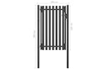 vidaXL 146330 Garden Fence Gate Steel 1x2 M Anthracite vidaXL 146330 Garden Fence Gate Steel 1x2 M Anthracite