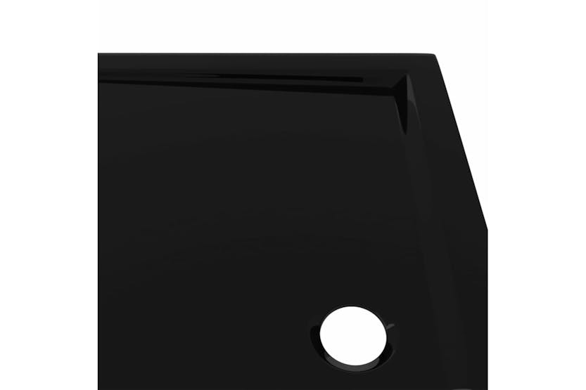 vidaXL 148912 Rectangular Abs Shower Base Tray Black 80x100cm vidaXL 148912 Rectangular Abs Shower Base Tray Black 80x100cm
