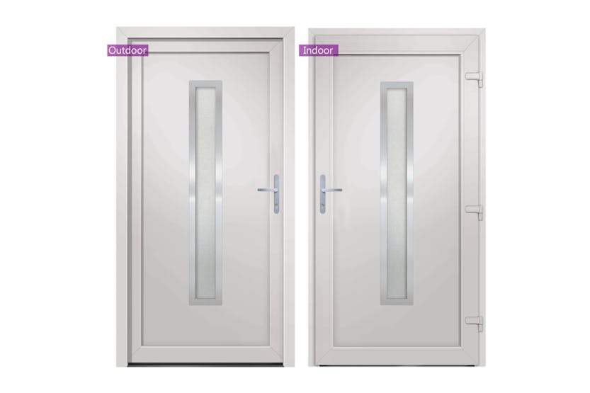 vidaXL 3187891 Front Door White 88x200cm Pvc vidaXL 3187891 Front Door White 88x200cm Pvc