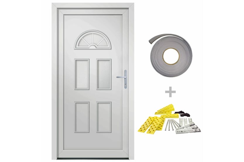 vidaXL 3187916 Front Door White 98x198cm Pvc vidaXL 3187916 Front Door White 98x198cm Pvc