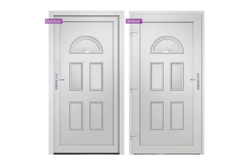 vidaXL 3187913 Front Door White 98x208cm Pvc vidaXL 3187913 Front Door White 98x208cm Pvc