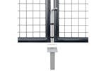vidaXL 143363 Mesh Garden Gate Galvanised Steel 289x100cm Grey vidaXL 143363 Mesh Garden Gate Galvanised Steel 289x100cm Grey