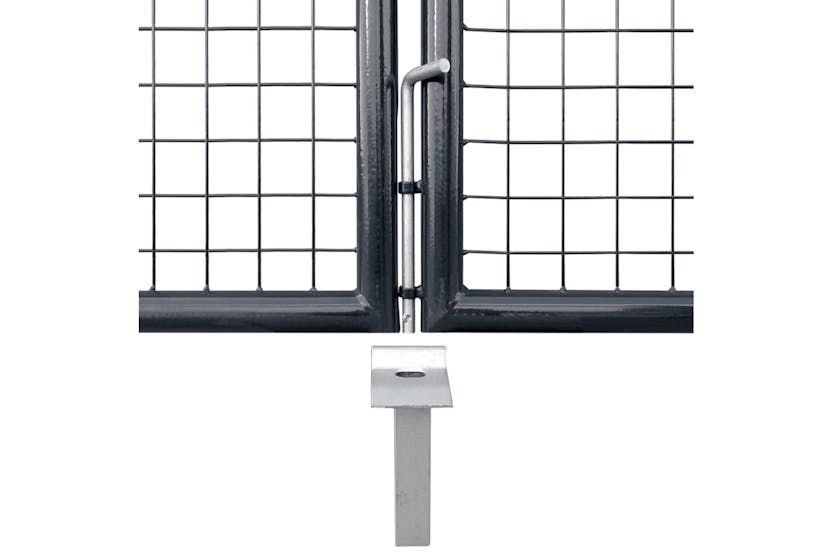 vidaXL 143363 Mesh Garden Gate Galvanised Steel 289x100cm Grey vidaXL 143363 Mesh Garden Gate Galvanised Steel 289x100cm Grey