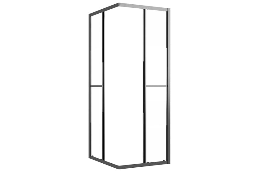vidaXL 151852 Shower Cabin Half Frosted Esg 80x70x180cm Black vidaXL 151852 Shower Cabin Half Frosted Esg 80x70x180cm Black