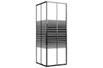 vidaXL 151847 Stripe Shower Cabin Esg 70x70x180cm Black vidaXL 151847 Stripe Shower Cabin Esg 70x70x180cm Black