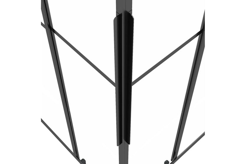 vidaXL 151856 Shower Cabin Frosted Esg 80x70x180cm Black vidaXL 151856 Shower Cabin Frosted Esg 80x70x180cm Black