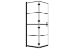 vidaXL 150744 Folding Shower Enclosure Esg 100x140cm Black vidaXL 150744 Folding Shower Enclosure Esg 100x140cm Black