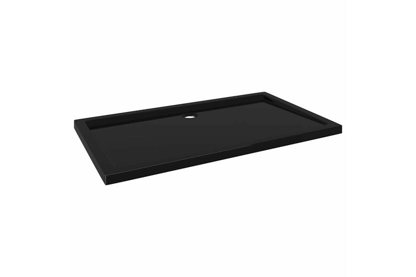 vidaXL 148914 Rectangular Abs Shower Base Tray Black 70x120cm vidaXL 148914 Rectangular Abs Shower Base Tray Black 70x120cm