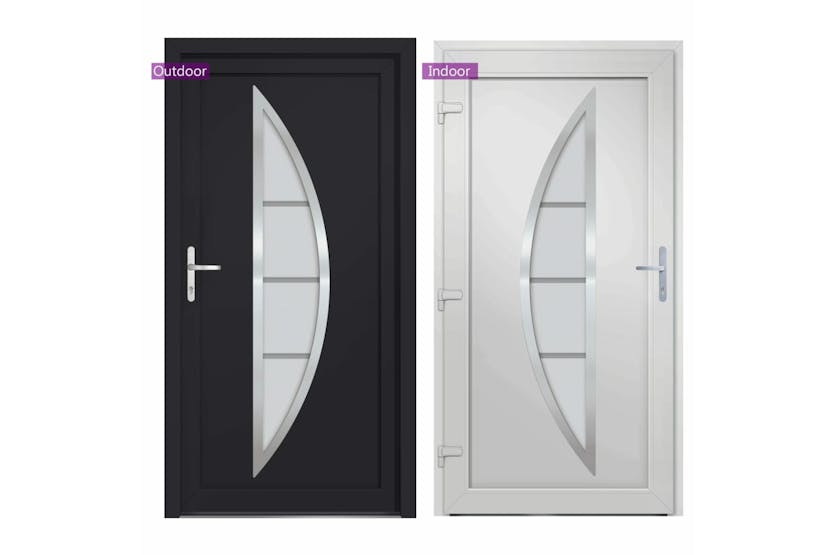 vidaXL 3187874 Front Door Anthracite 98x190cm Pvc vidaXL 3187874 Front Door Anthracite 98x190cm Pvc