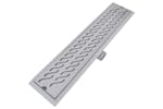 vidaXL 275960 Linear Shower Drain 2 Pcs Wave 630x140mm Stainless Steel vidaXL 275960 Linear Shower Drain 2 Pcs Wave 630x140mm Stainless Steel
