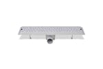 vidaXL 142189 Linear Shower Drain Bubble 530x140mm Stainless Steel vidaXL 142189 Linear Shower Drain Bubble 530x140mm Stainless Steel