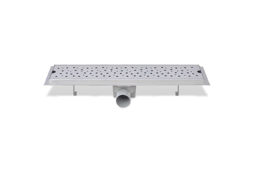vidaXL 142189 Linear Shower Drain Bubble 530x140mm Stainless Steel vidaXL 142189 Linear Shower Drain Bubble 530x140mm Stainless Steel