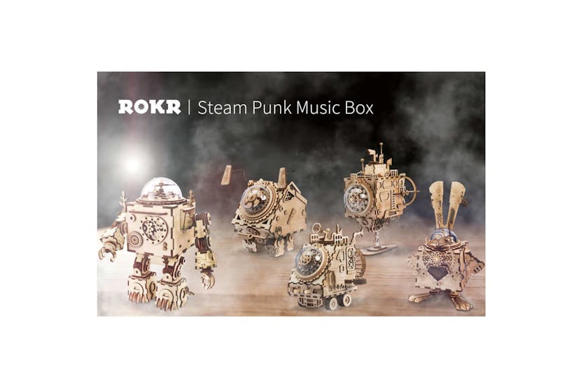 Robotime 432190 Diy Music Box Model Kit Steampunk Bunny Robotime 432190 Diy Music Box Model Kit Steampunk Bunny