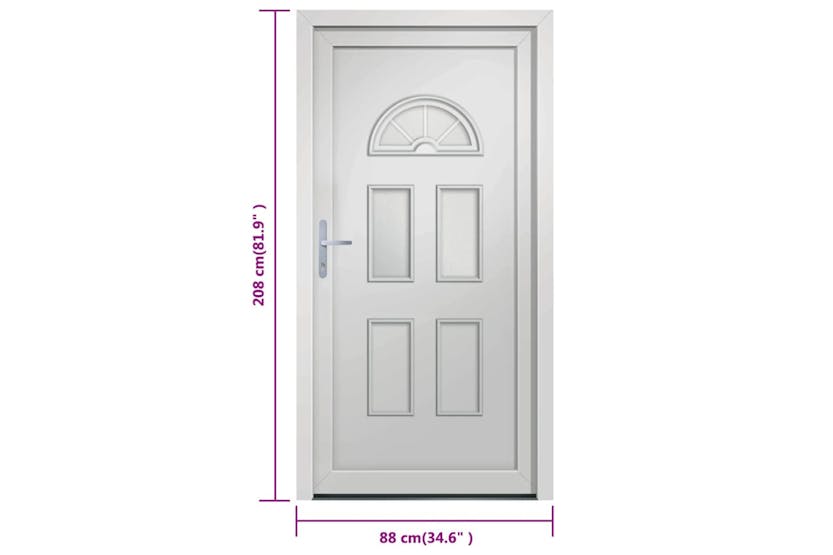 vidaXL 3187912 Front Door White 88x208cm Pvc vidaXL 3187912 Front Door White 88x208cm Pvc