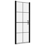 vidaXL 148890 Shower Doors Tempered Glass 81x195cm Black vidaXL 148890 Shower Doors Tempered Glass 81x195cm Black