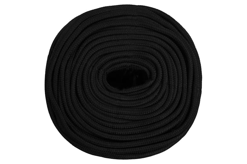 vidaXL 152823 Work Rope Black 10mm 50 M Polyester vidaXL 152823 Work Rope Black 10mm 50 M Polyester