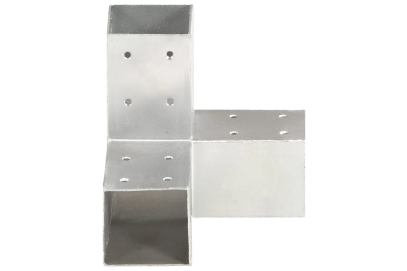 vidaXL 145458 Post Connectors 4 Pcs Y Shape Galvanised Metal 71x71mm vidaXL 145458 Post Connectors 4 Pcs Y Shape Galvanised Metal 71x71mm