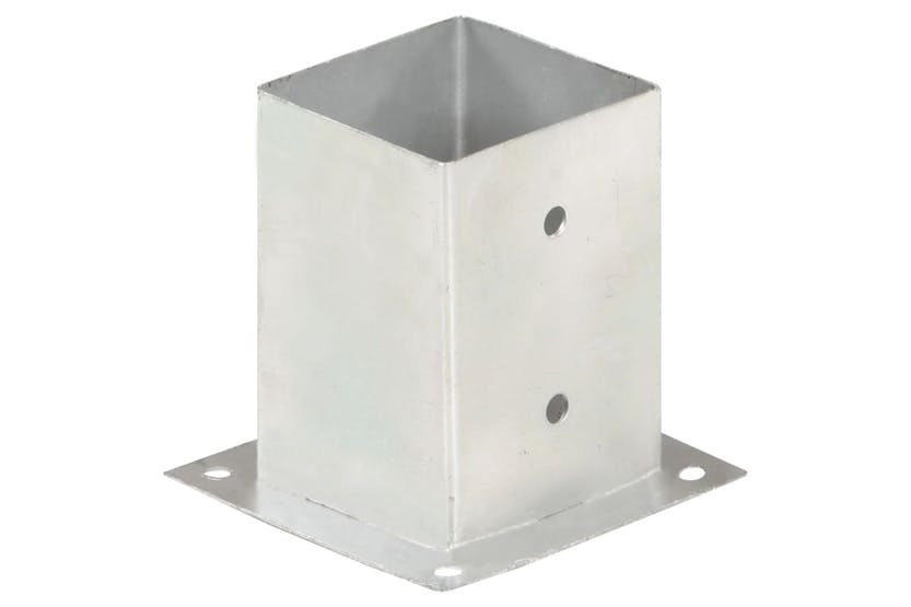 vidaXL 145450 Post Anchors 4 Pcs Galvanised Metal 101mm vidaXL 145450 Post Anchors 4 Pcs Galvanised Metal 101mm