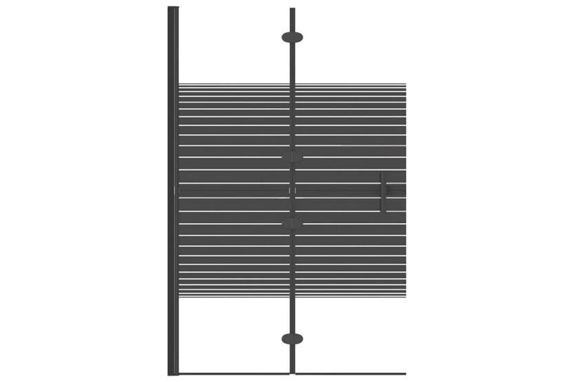 vidaXL 150740 Folding Shower Enclosure Esg 80x140cm Black vidaXL 150740 Folding Shower Enclosure Esg 80x140cm Black