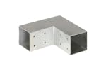 vidaXL 145453 Post Connector L Shape Galvanised Metal 71x71mm vidaXL 145453 Post Connector L Shape Galvanised Metal 71x71mm