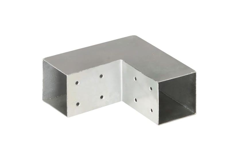 vidaXL 145453 Post Connector L Shape Galvanised Metal 71x71mm vidaXL 145453 Post Connector L Shape Galvanised Metal 71x71mm