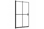 vidaXL 150818 Folding Shower Enclosure Esg 80x140cm Black vidaXL 150818 Folding Shower Enclosure Esg 80x140cm Black
