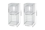 vidaXL 142544 Gabion Basket Posts/planters 2 Pcs Steel 50x50x120cm vidaXL 142544 Gabion Basket Posts/planters 2 Pcs Steel 50x50x120cm