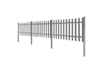 vidaXL 42826 Picket Fence With Posts 3 Pcs Wpc 600x60cm vidaXL 42826 Picket Fence With Posts 3 Pcs Wpc 600x60cm