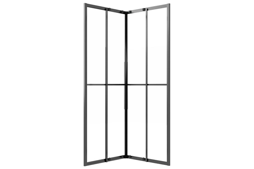 vidaXL 151857 Shower Cabin Frosted Esg 80x80x180cm Black vidaXL 151857 Shower Cabin Frosted Esg 80x80x180cm Black