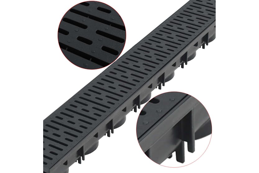 vidaXL 142882 Drainage Channel Plastic 1 M vidaXL 142882 Drainage Channel Plastic 1 M