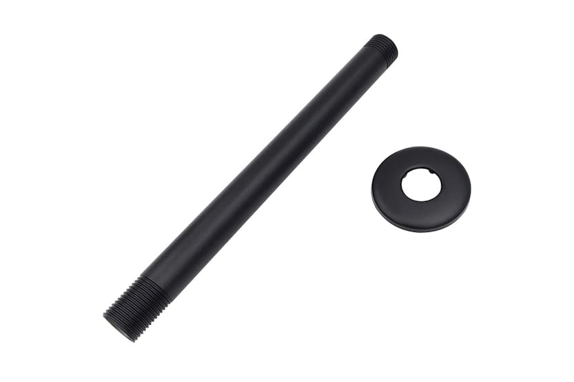 vidaXL 147735 Shower Support Arm Round Stainless Steel 201 Black 20cm vidaXL 147735 Shower Support Arm Round Stainless Steel 201 Black 20cm